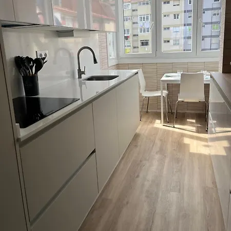 شقة Ria De Bouzas Amplio Piso Muy Luminoso Con Vistas A La Ria